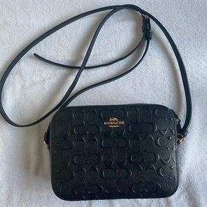 SOLD- Coach Black Leather Crossbody